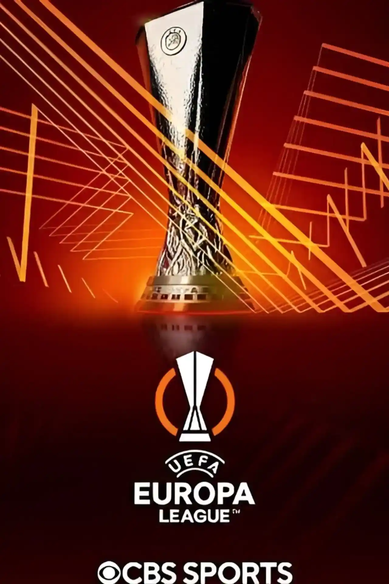 UEFA Europa League trophy and CBS Sports logo, showcasing the premium live European football coverage available on our IPTV platform.